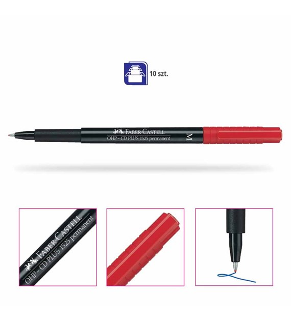 Foliopis Faber Castell Multimark M 1,0mm czerwony