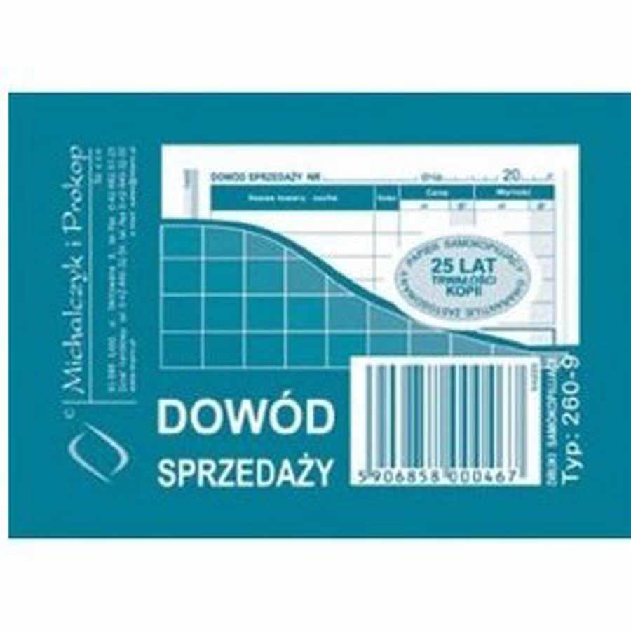 Dowód sprzedaży A7 wielokopia