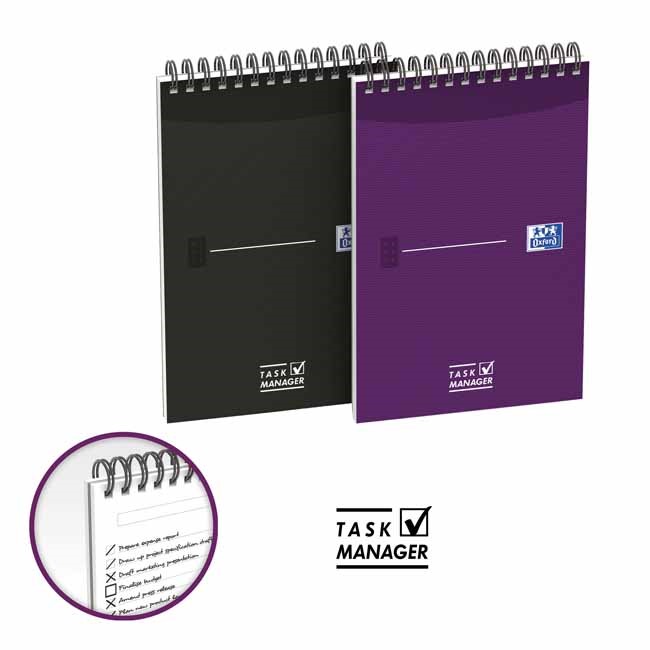 Kołonotatnik Oxford Task Manager A5/70