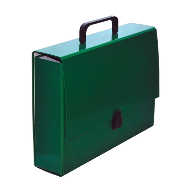 Teczka z rączką VauPe Classic A4 80mm zielony