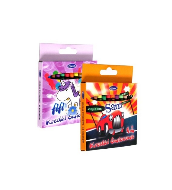 Kredki świecowe Fiorello 12 kolorów