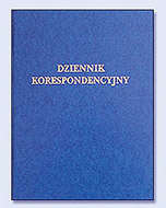 Dziennik korespondencyjny A4 96k granatowy