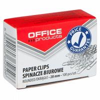 Spinacz metalowy Office 28mm okrągły 100szt.
