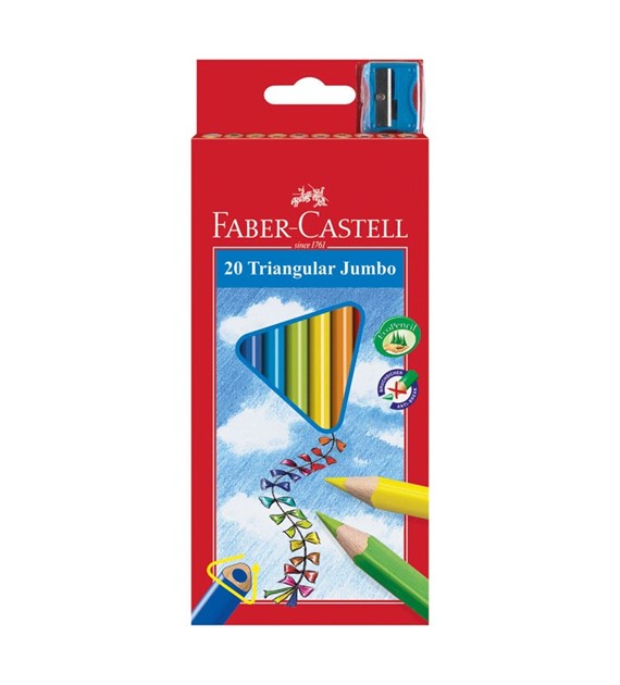 Kredki trójkątne Jumbo Faber-Castell 20 kolorów