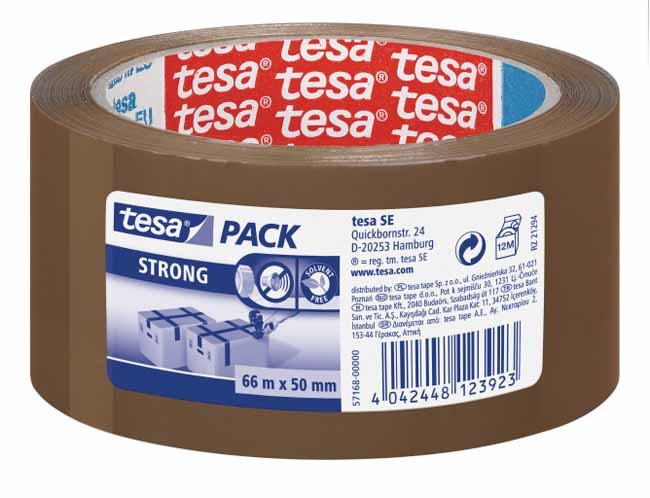 Taśma pakowa 48mmx66m Tesa Strong brązowa