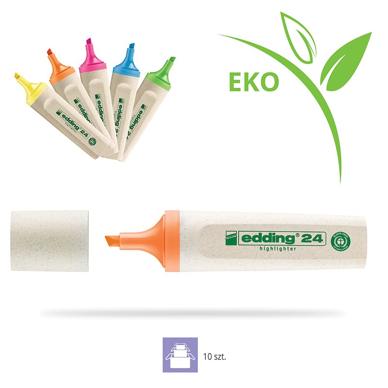 Zakreślacz Edding 24 EcoLine pomarańczowy