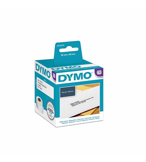 Etykieta Dymo 89x28 adresowa standard biały