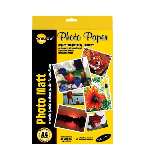 Papier fotograficzny Yellow One A4/140g 50szt. matowy