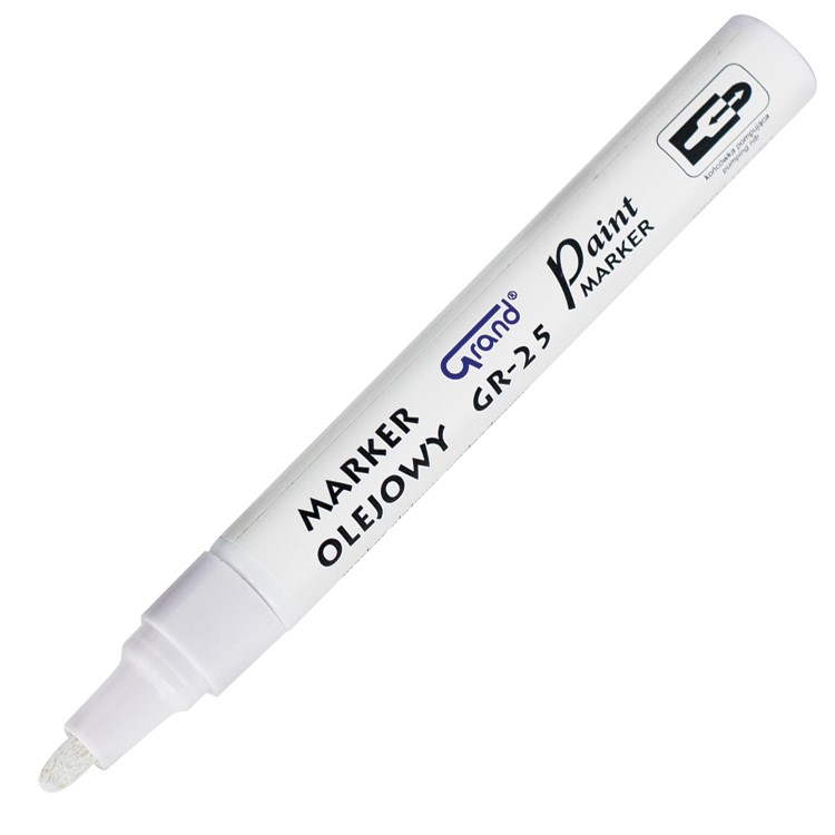 Marker olejowy Grand GR-25 biały