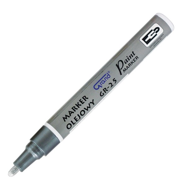 Marker olejowy Grand GR-25 srebrny