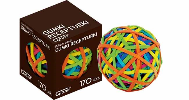 Gumki recepturki KW piłka 6cm mix
