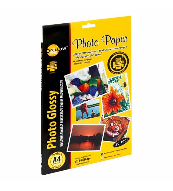 Papier fotograficzny Yellow One A4/160g 20szt. błyszczący