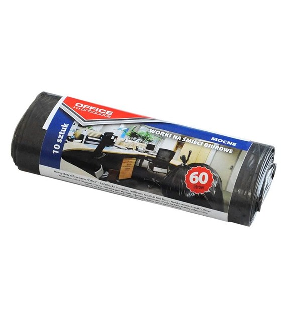 Worki na śmieci 60L/10 szt. mocne