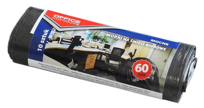 Worki na śmieci 60L/10 szt. mocne