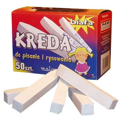 Kreda biała długa A'50 B4 MAR-BOR