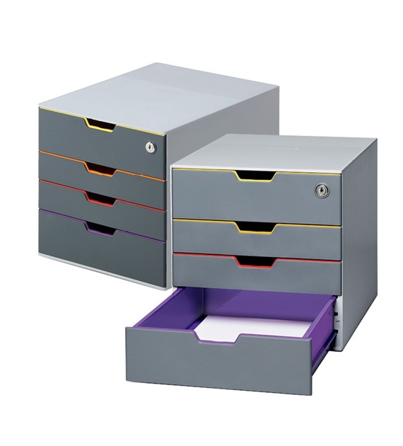 Pojemnik z 4 szufladami Durable VARICOLOR