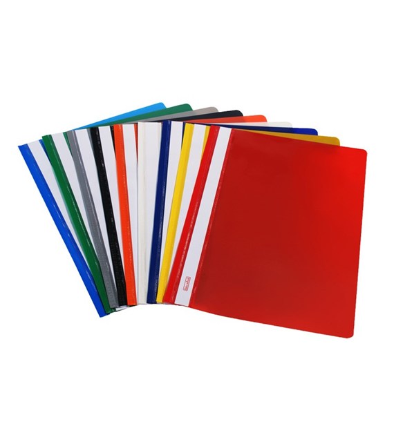 Skoroszyt Biurfol A4 PVC z perforacją czarny