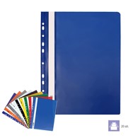 Skoroszyt Biurfol A4 PVC z perforacją granatowy