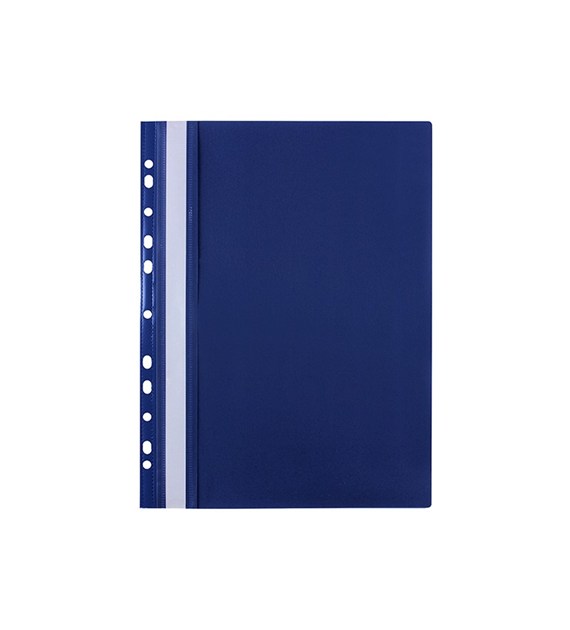 Skoroszyt Biurfol A4 PP z perforacją granatowy