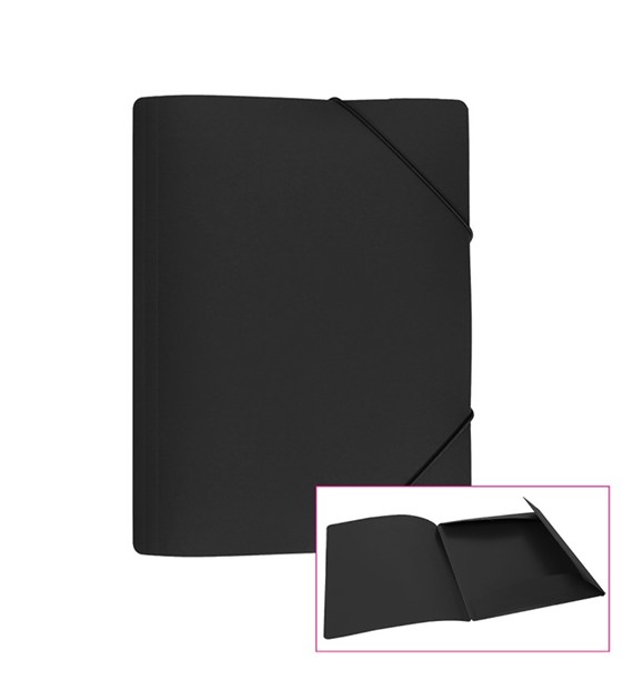 Teczka z gumką A4 SP Biurfol czarna