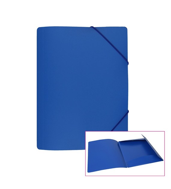Teczka z gumką A4 SP Biurfol niebieska