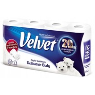 Papier toaletowy Velvet biały 3-wars./8rolek