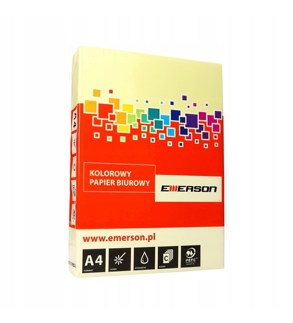 Papier ksero Emerson A4/80 kanarkowy