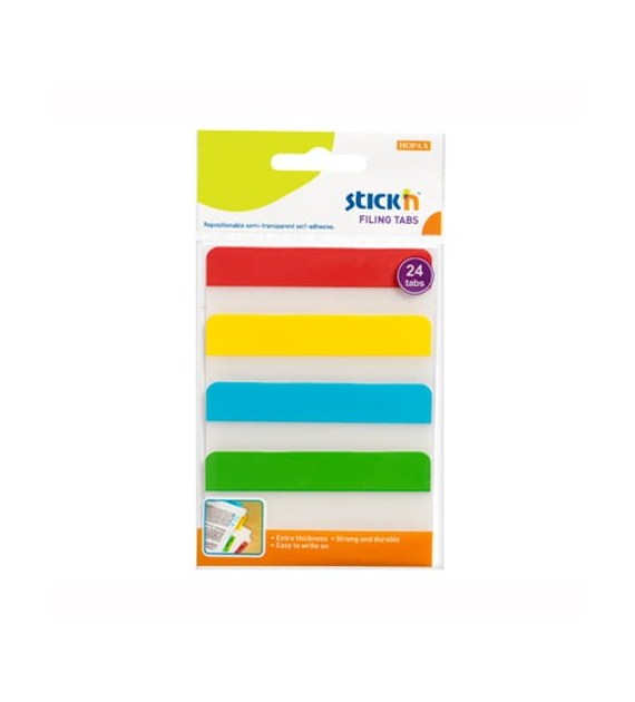 Zakładki indeksujące 38x76 Stick’N PP 4-kolory mix