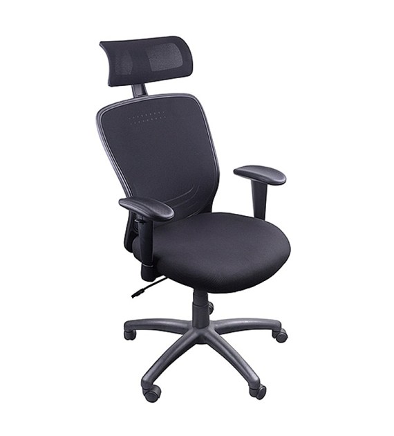 Fotel biurowy Santorini czarny