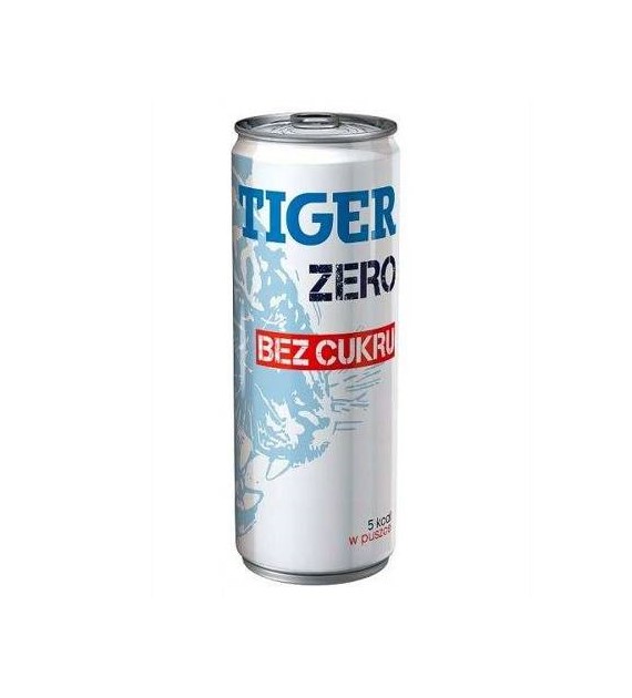 Napój energetyczny Tiger 250ml BEZ CUKRU puszka x 12 szt.