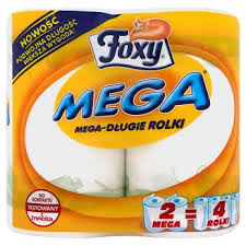Papier toaletowy Foxy Mega 4szt./opak biały