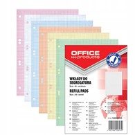 Wkład do segregatora A4/50 Office kratka  mix kolor