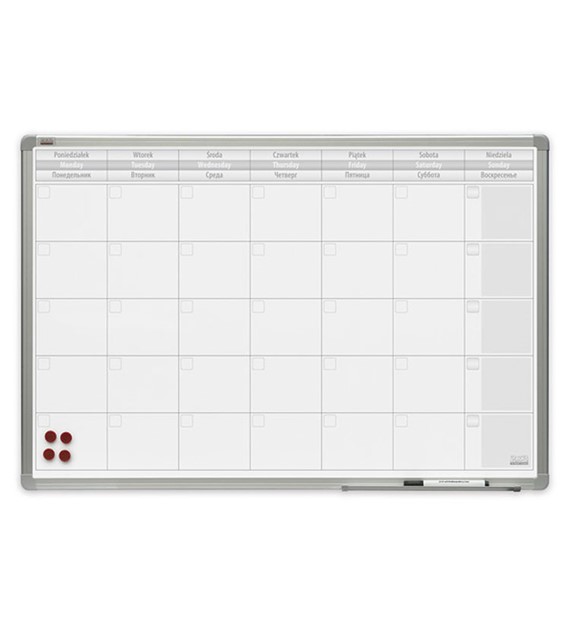 Planer magnetyczny lakierowany 60x90 OfficeBoard miesięczny