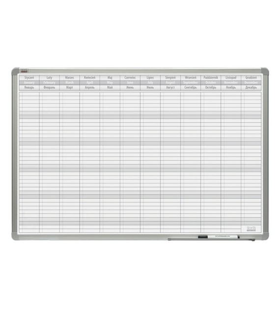 Planer magnetyczny lakierowany 60x90 OfficeBoard roczny