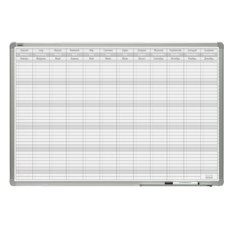 Planer magnetyczny lakierowany 60x90 OfficeBoard roczny