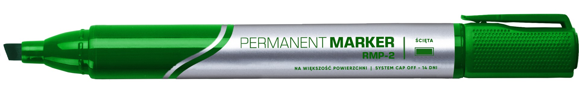 Marker permanentny Rystor RMP-2 ścięty zielony