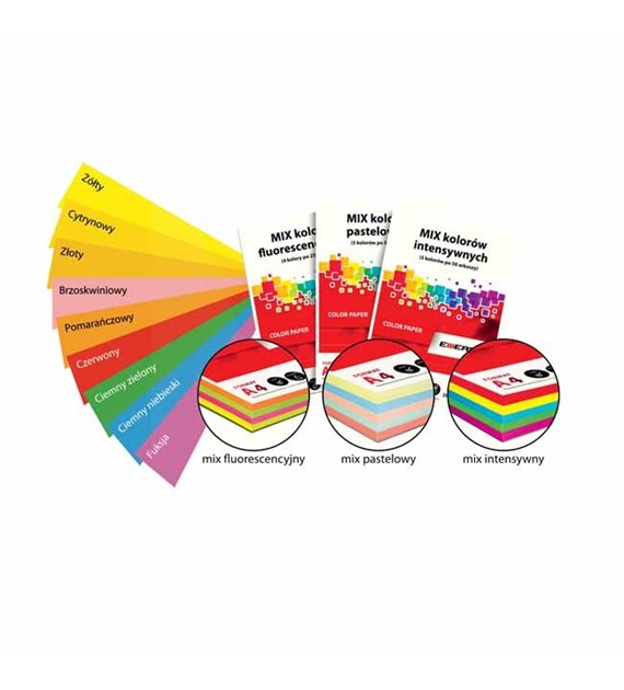 Papier ksero Emerson A4/80g 250 mix intensywny