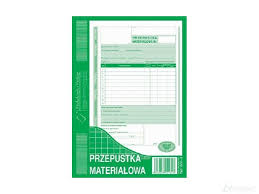 Przepustka Materiałowa 322-3