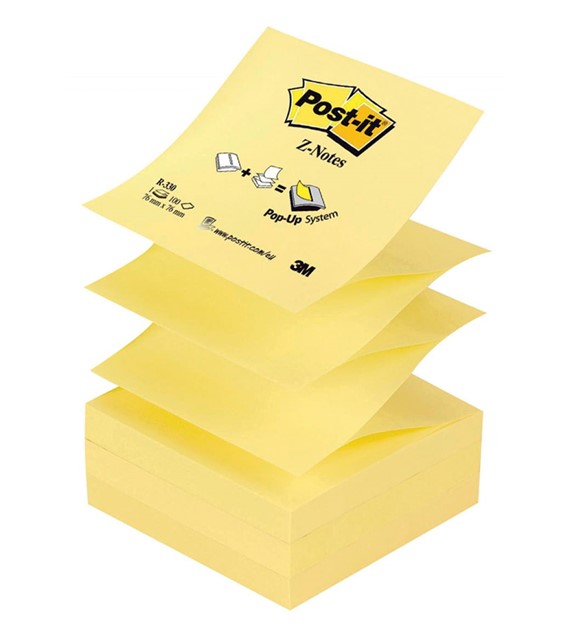 Bloczek samoprzylepny 76x76 Post-it Z-Notes żółty