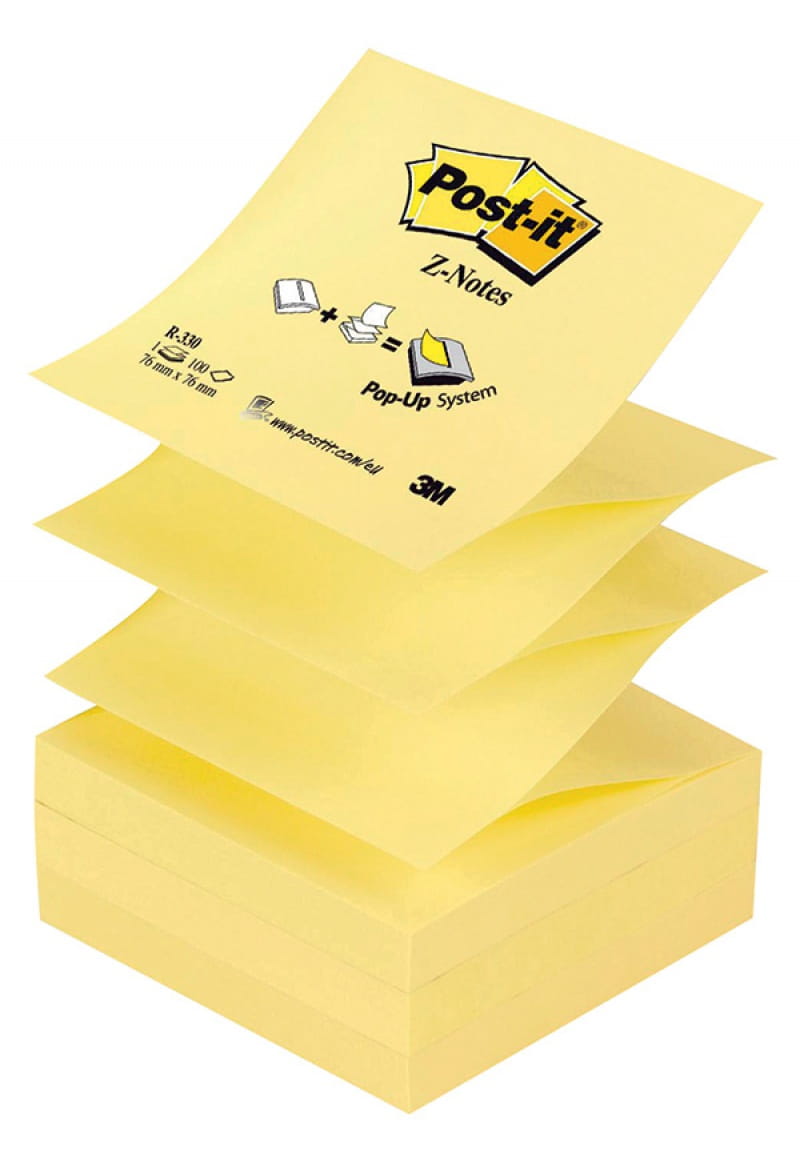 Bloczek samoprzylepny 76x76 Post-it Z-Notes żółty