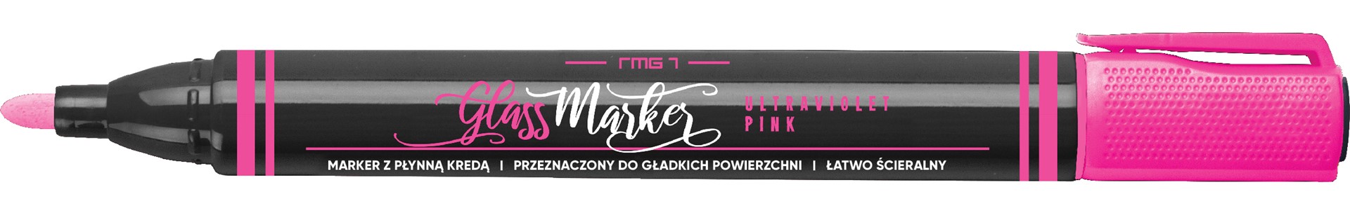 Marker do szkła Rystor RMG-1/P różowy