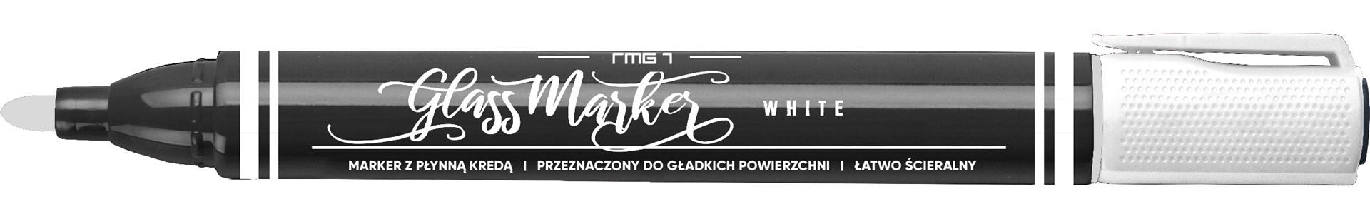Marker do szkła Rystor RMG-1/P biały