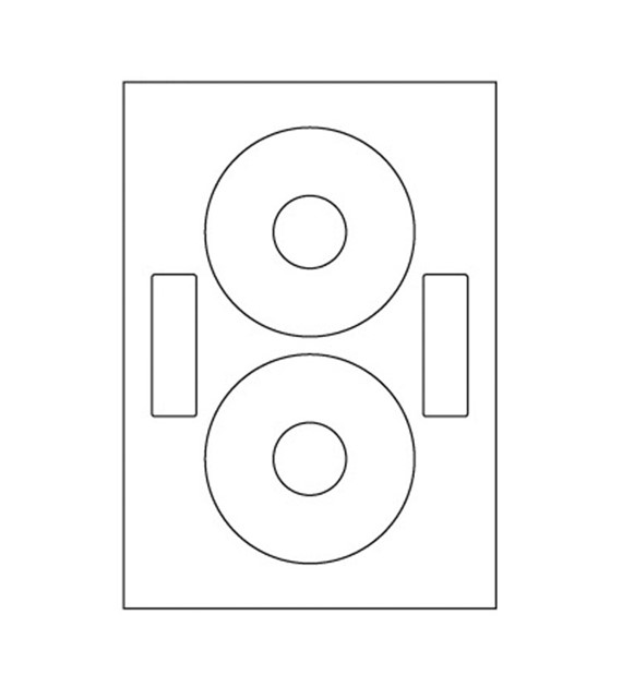 Etykieta uniwersalna Emerson na CD 100ark./200szt