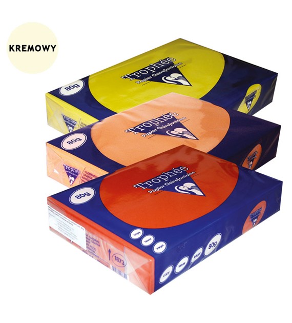 Papier ksero Trophee A4/80g kremowy