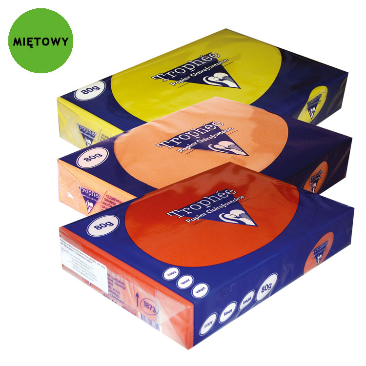 Papier ksero Trophee A4/160g miętowy