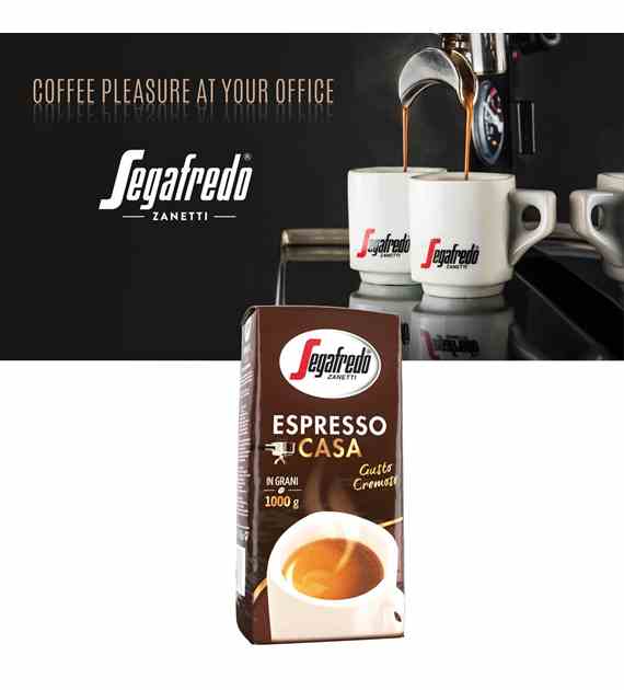 Kawa Segafredo Espresso Casa ziarnista 1kg Platforma SolexB2B