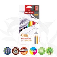 Kredki ołówkowe Heykka Classy 12+2 kolorów