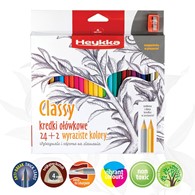 Kredki ołówkowe Heykka Classy 24+2 kolorów
