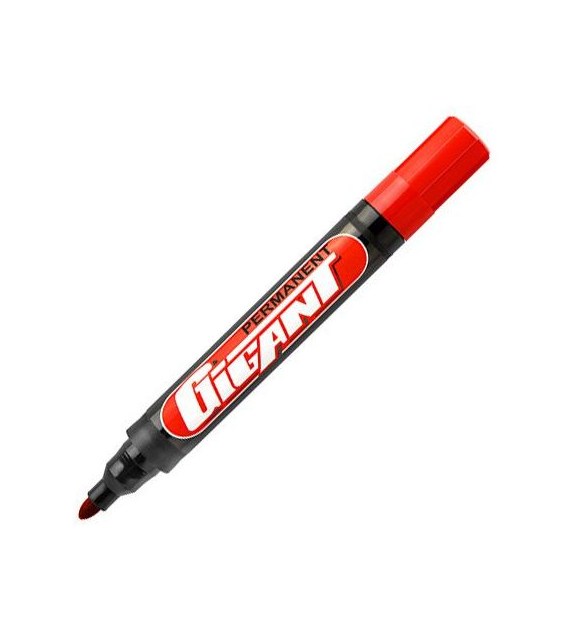 Marker permanentny Kamet Gigant okrągły czerwony