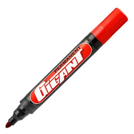 Marker permanentny Kamet Gigant okrągły czerwony
